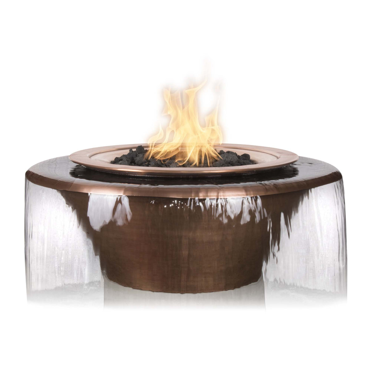 The Outdoor Plus 36" Cazo Copper 360° Water &amp; Fire Bowl