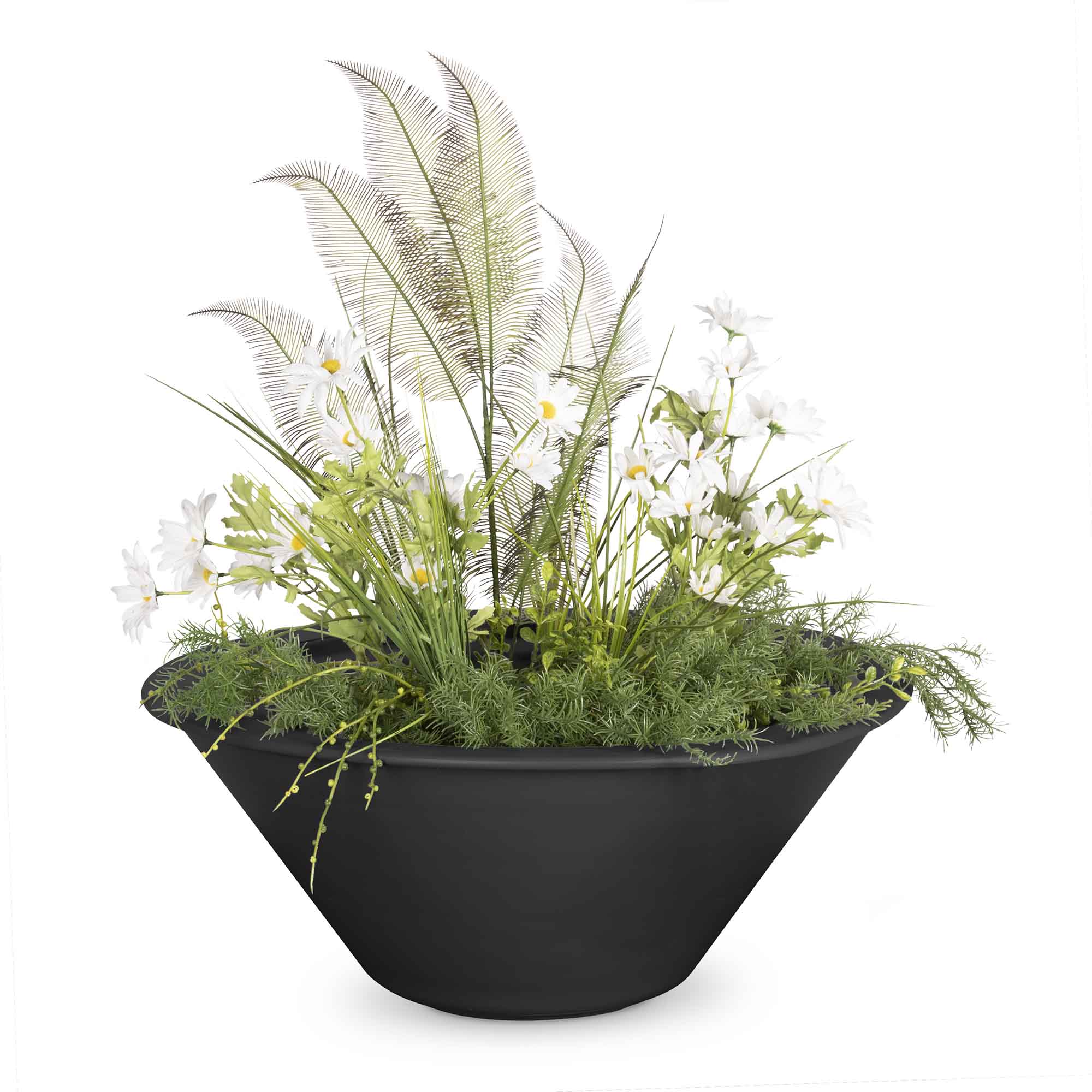 The Outdoor Plus 36" Cazo Powder Coated Planter Bowl
