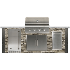RTA Outdoor Living 8 Foot Outdoor Kitchen Grill Island RTAC-G8