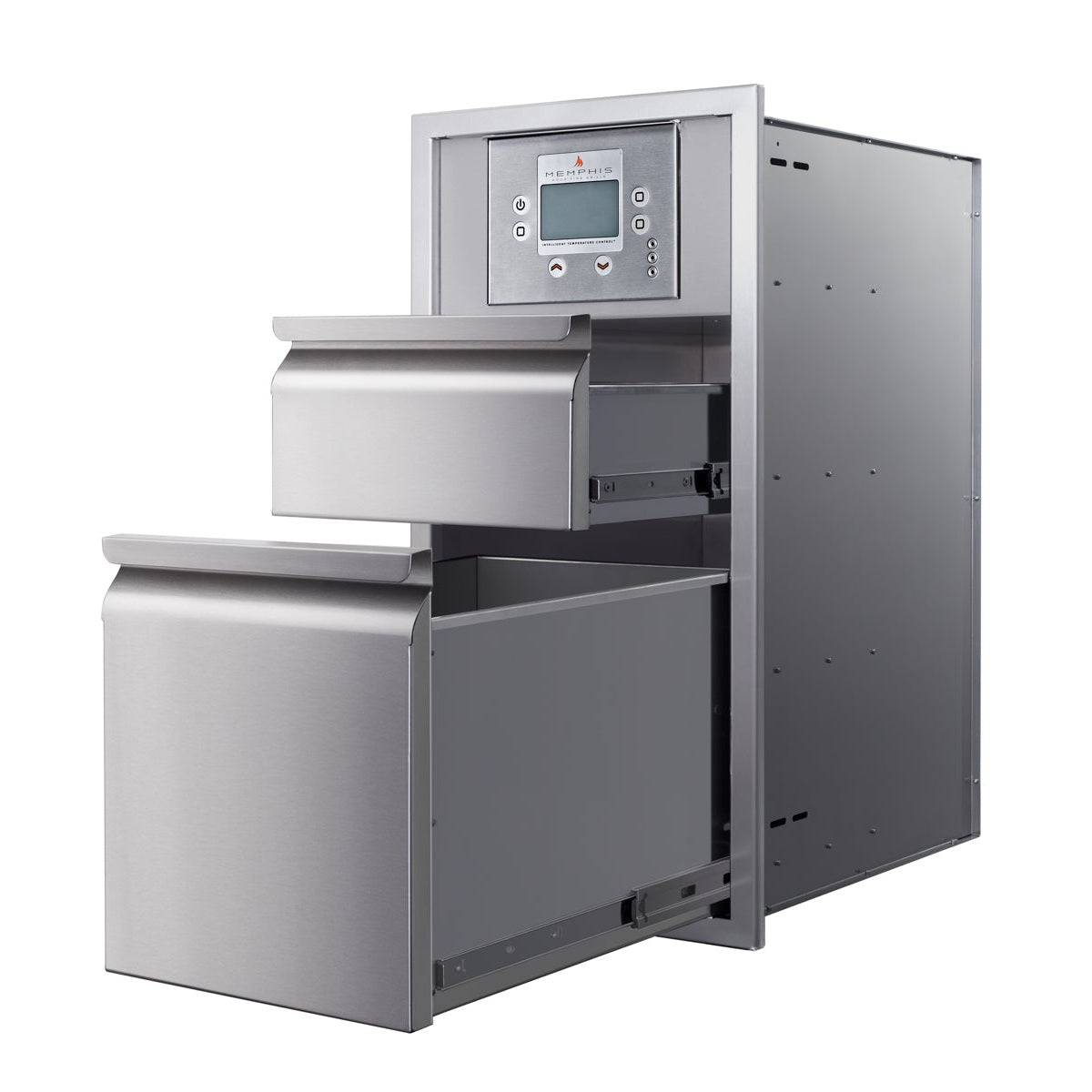 Memphis Wood Fire Grills Controller Drawer 15 inch and Two Drawer Stack - BetterPatio.com