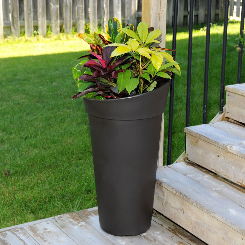 Mayne Creston 28" Tall Planter 5881 - BetterPatio.com