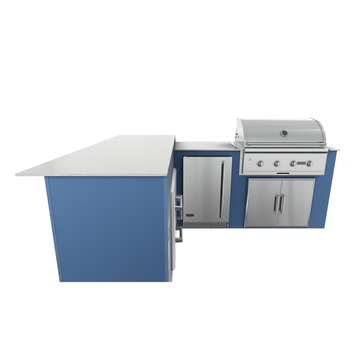 Navy Marine, Double Access Doors - Left, 36" Coyote C Series Grill - Liquid Propane, 36" Coyote C Series Grill - Natural Gas