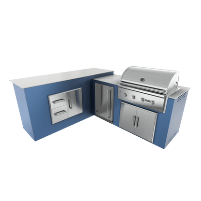 Navy Marine, Double Access Doors - Left, 36" Coyote C Series Grill - Liquid Propane, 36" Coyote C Series Grill - Natural Gas