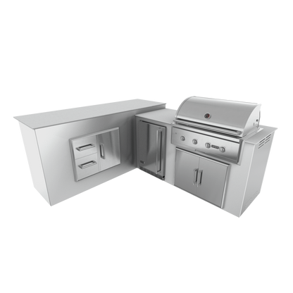 Pure White, Double Access Doors - Left, 36" Coyote C Series Grill - Liquid Propane, 36" Coyote C Series Grill - Natural Gas