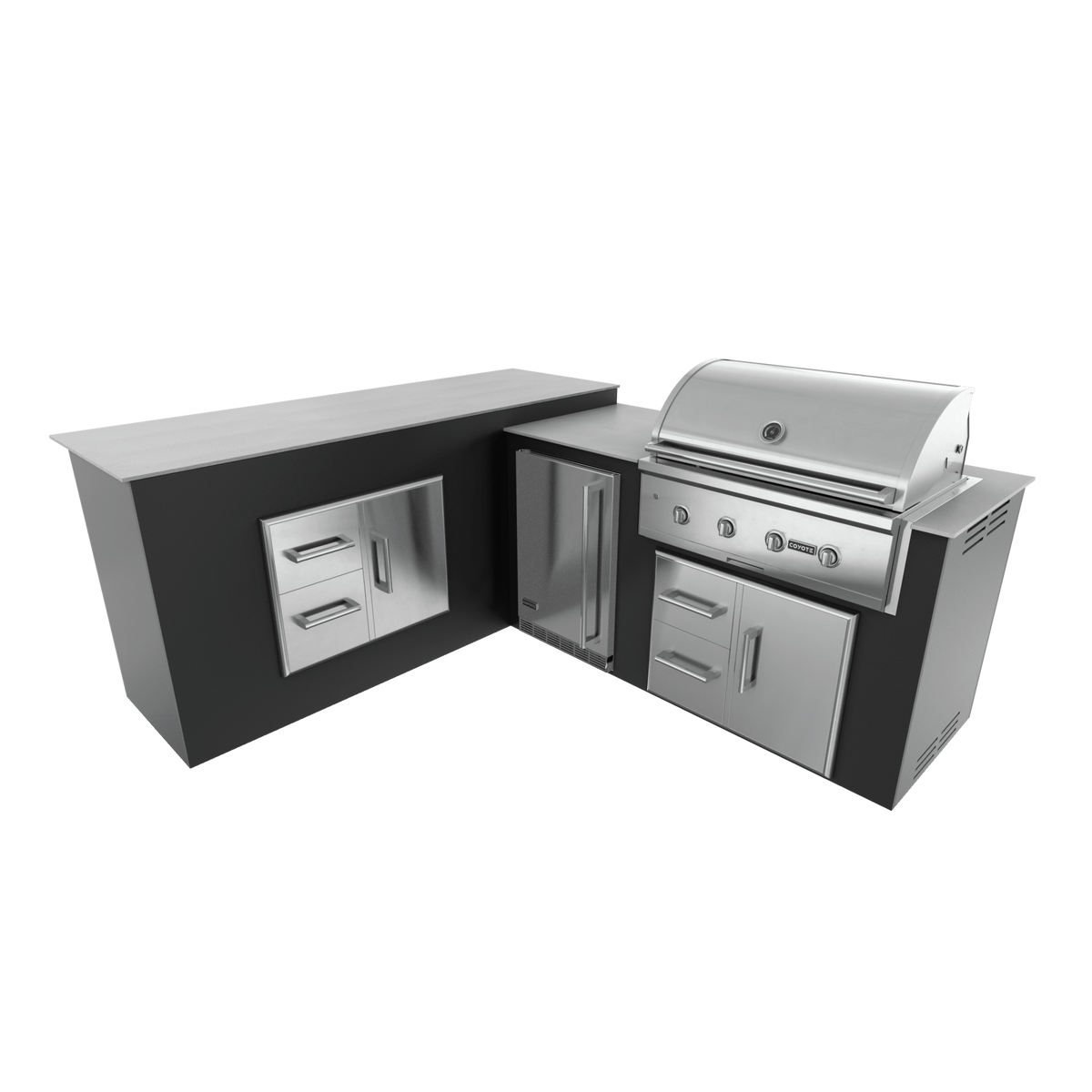 Pitch Black, Drawer Door Storage - Left, 36" Coyote C Series Grill - Liquid Propane, 36" Coyote C Series Grill - Natural Gas