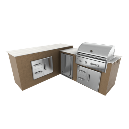 Rubbed Bronze, Drawer Door Storage - Left, 36" Coyote C Series Grill - Liquid Propane, 36" Coyote C Series Grill - Natural Gas