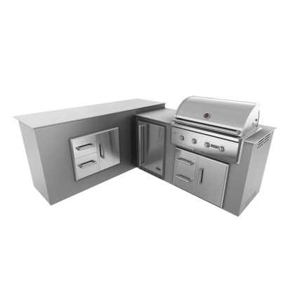 Steel Gray, Drawer Door Storage - Left, 36" Coyote C Series Grill - Liquid Propane, 36" Coyote C Series Grill - Natural Gas