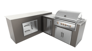 Nordic Gray, Double Access Doors - Left, 36" Coyote S Series Grill - Liquid Propane, 36" Coyote S Series Grill - Natural Gas