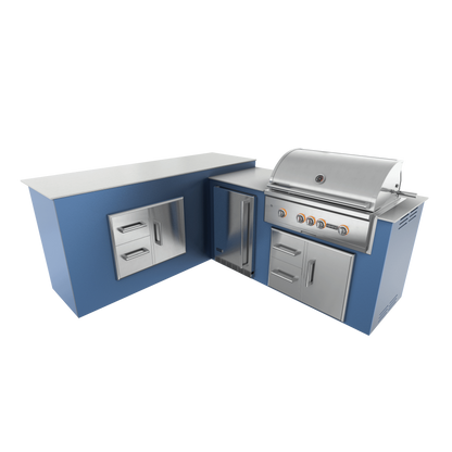 Navy Marine, Drawer Door Storage - Left, 36" Coyote S Series Grill - Liquid Propane, 36" Coyote S Series Grill - Natural Gas