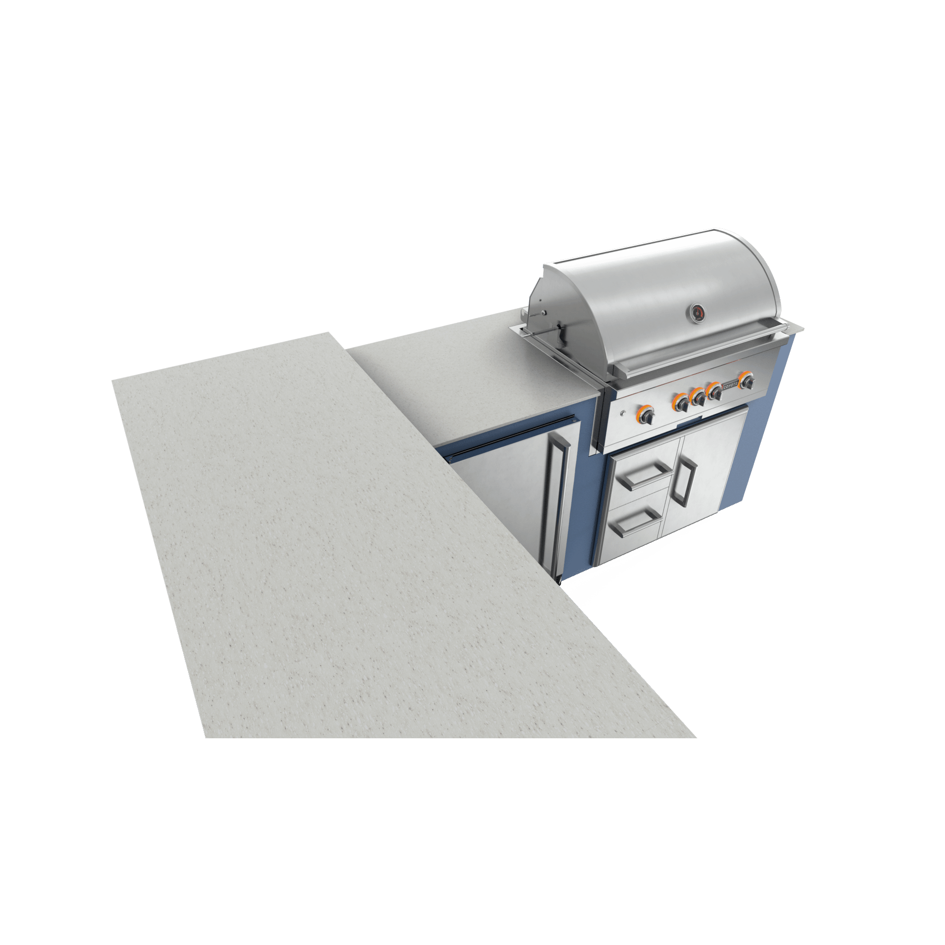 Navy Marine, Drawer Door Storage - Left, 36" Coyote S Series Grill - Liquid Propane, 36" Coyote S Series Grill - Natural Gas