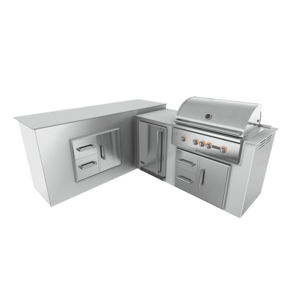 Pure White, Drawer Door Storage - Left, 36" Coyote S Series Grill - Liquid Propane, 36" Coyote S Series Grill - Natural Gas