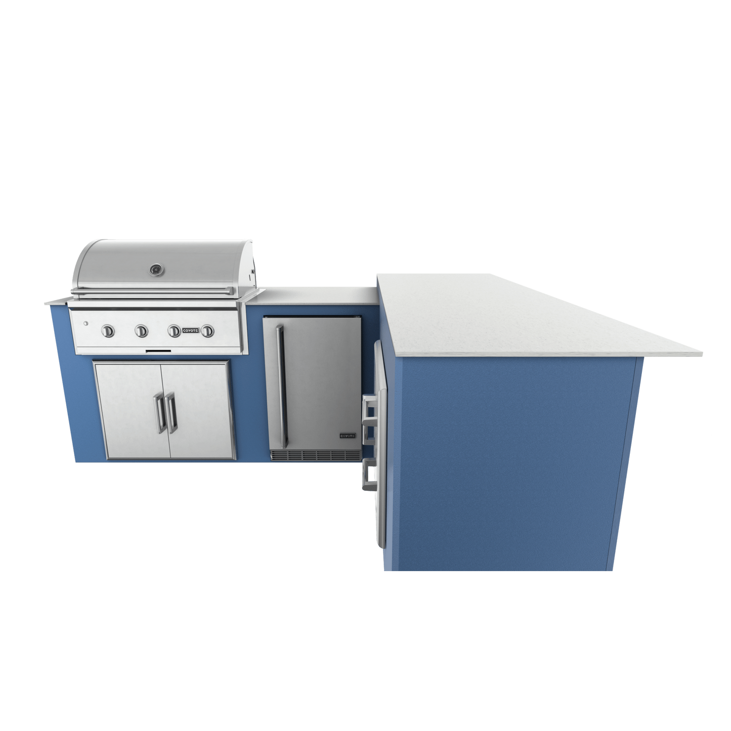 Navy Marine, Double Access Doors - Right, 36" Coyote C Series Grill - Liquid Propane, 36" Coyote C Series Grill - Natural Gas