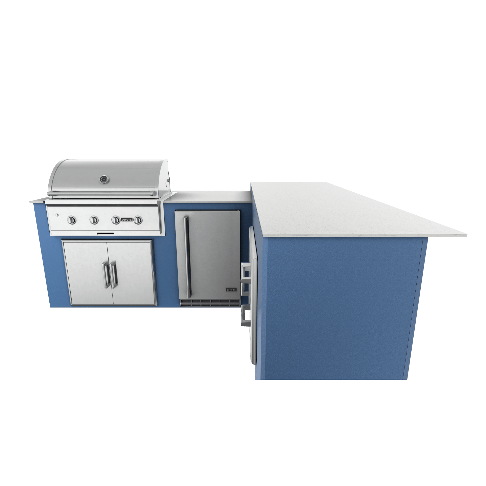 Navy Marine, Double Access Doors - Right, 36" Coyote C Series Grill - Liquid Propane, 36" Coyote C Series Grill - Natural Gas