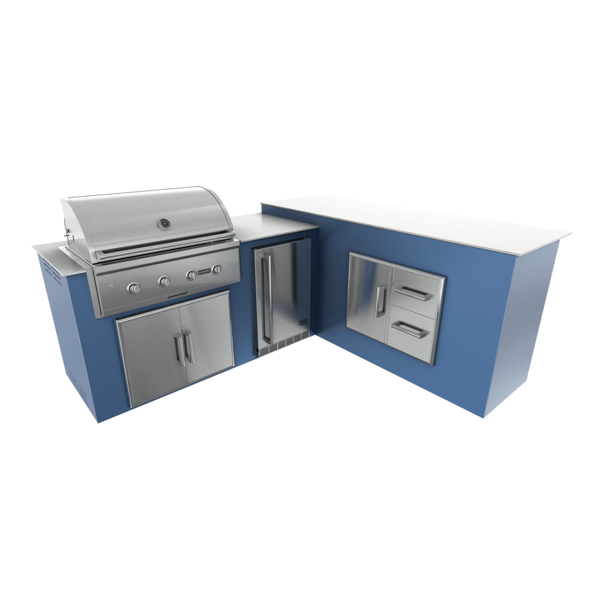 Navy Marine, Double Access Doors - Right, 36" Coyote C Series Grill - Liquid Propane, 36" Coyote C Series Grill - Natural Gas