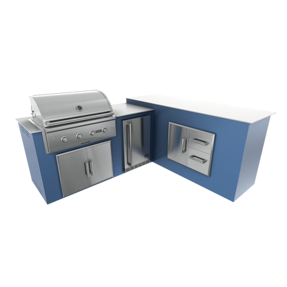 Navy Marine, Double Access Doors - Right, 36" Coyote C Series Grill - Liquid Propane, 36" Coyote C Series Grill - Natural Gas