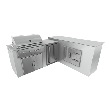 Pure White, Double Access Doors - Right, 36" Coyote C Series Grill - Liquid Propane, 36" Coyote C Series Grill - Natural Gas