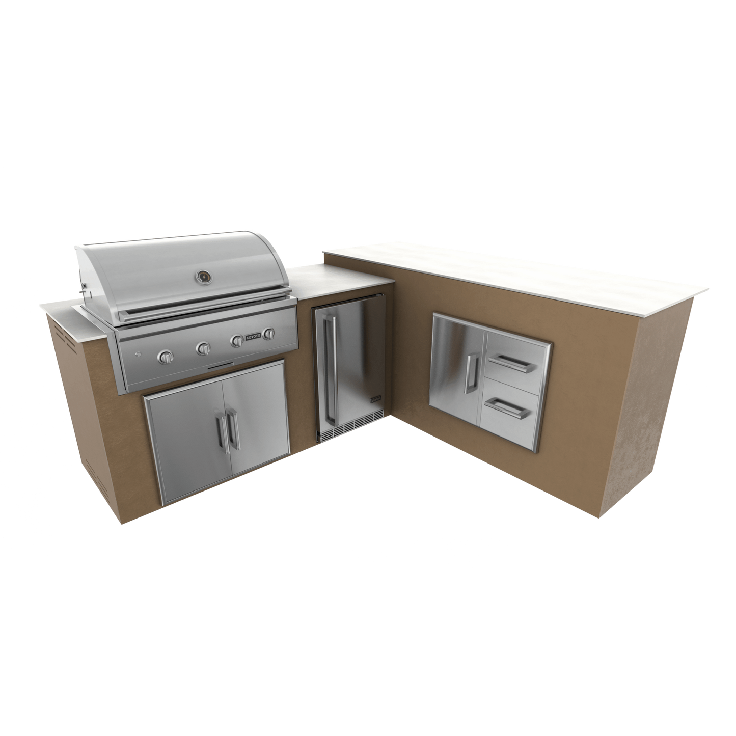 Rubbed Bronze, Double Access Doors - Right, 36" Coyote C Series Grill - Liquid Propane, 36" Coyote C Series Grill - Natural Gas