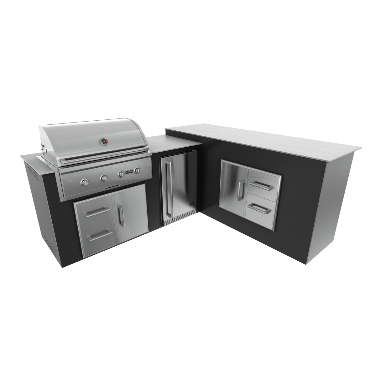 Pitch Black, Drawer Door Storage - Right, 36" Coyote C Series Grill - Liquid Propane, 36" Coyote C Series Grill - Natural Gas
