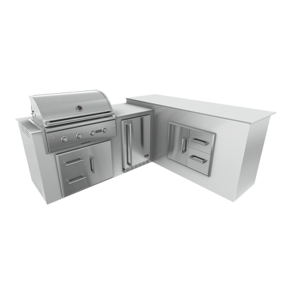 Pure White, Drawer Door Storage - Right, 36" Coyote C Series Grill - Liquid Propane, 36" Coyote C Series Grill - Natural Gas