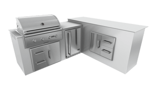 Pure White, Drawer Door Storage - Right, 36" Coyote C Series Grill - Liquid Propane, 36" Coyote C Series Grill - Natural Gas