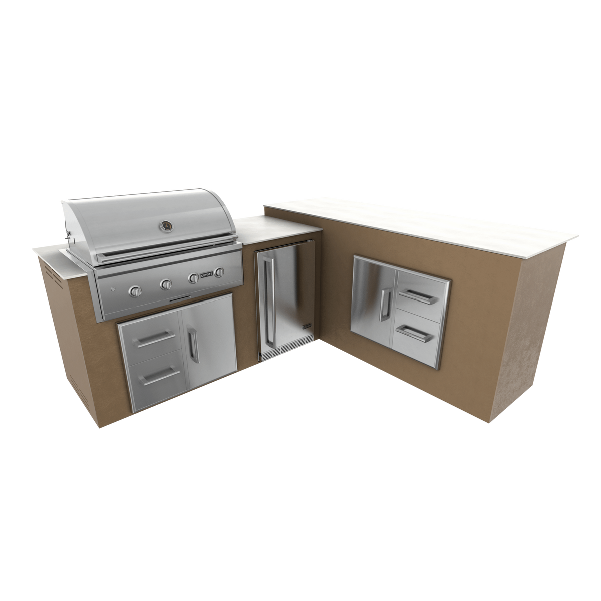 Rubbed Bronze, Drawer Door Storage - Right, 36" Coyote C Series Grill - Liquid Propane, 36" Coyote C Series Grill - Natural Gas