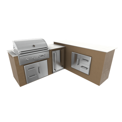 Rubbed Bronze, Drawer Door Storage - Right, 36" Coyote C Series Grill - Liquid Propane, 36" Coyote C Series Grill - Natural Gas