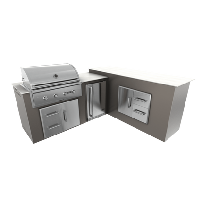 Nordic Gray, Drawer Door Storage - Right, 36" Coyote C Series Grill - Liquid Propane, 36" Coyote C Series Grill - Natural Gas