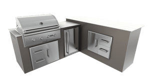 Nordic Gray, Drawer Door Storage - Right, 36" Coyote C Series Grill - Liquid Propane, 36" Coyote C Series Grill - Natural Gas