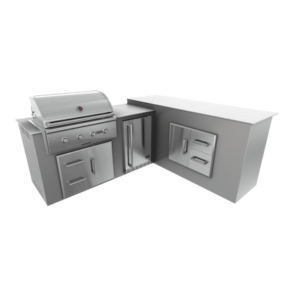 Steel Gray, Drawer Door Storage - Right, 36" Coyote C Series Grill - Liquid Propane, 36" Coyote C Series Grill - Natural Gas
