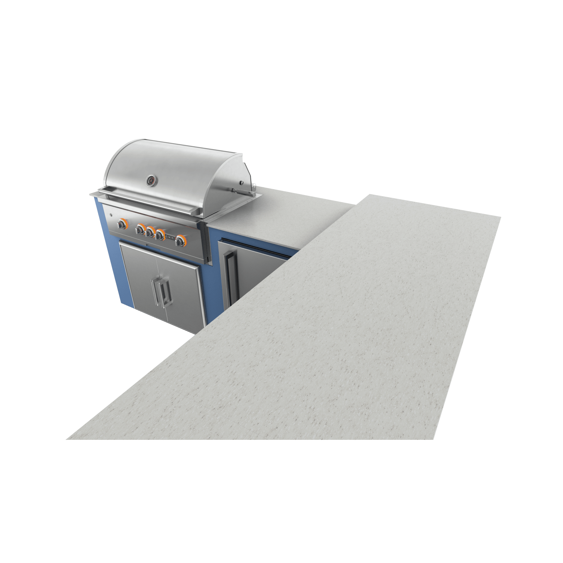 Navy Marine, Double Access Doors - Right, 36" Coyote S Series Grill - Liquid Propane, 36" Coyote S Series Grill - Natural Gas