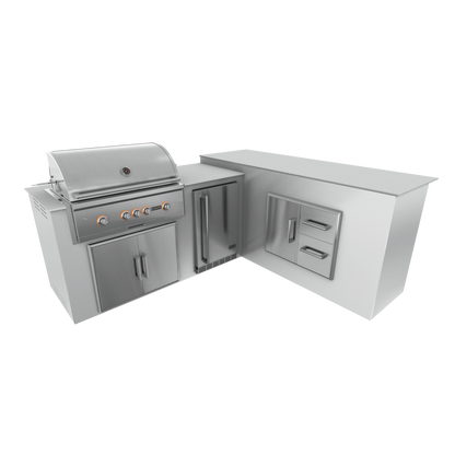 Pure White, Double Access Doors - Right, 36" Coyote S Series Grill - Liquid Propane, 36" Coyote S Series Grill - Natural Gas