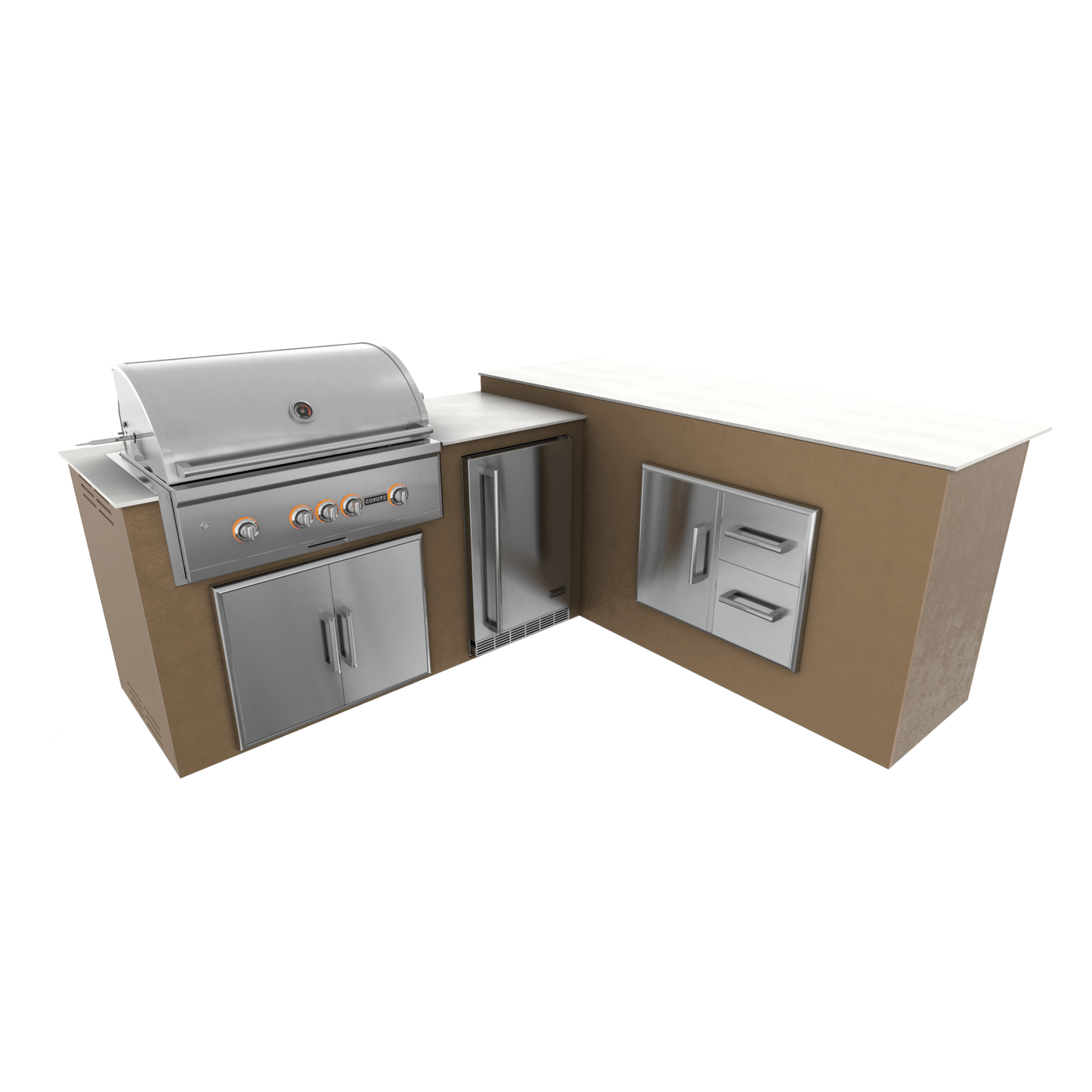 Rubbed Bronze, Double Access Doors - Right, 36" Coyote S Series Grill - Liquid Propane, 36" Coyote S Series Grill - Natural Gas