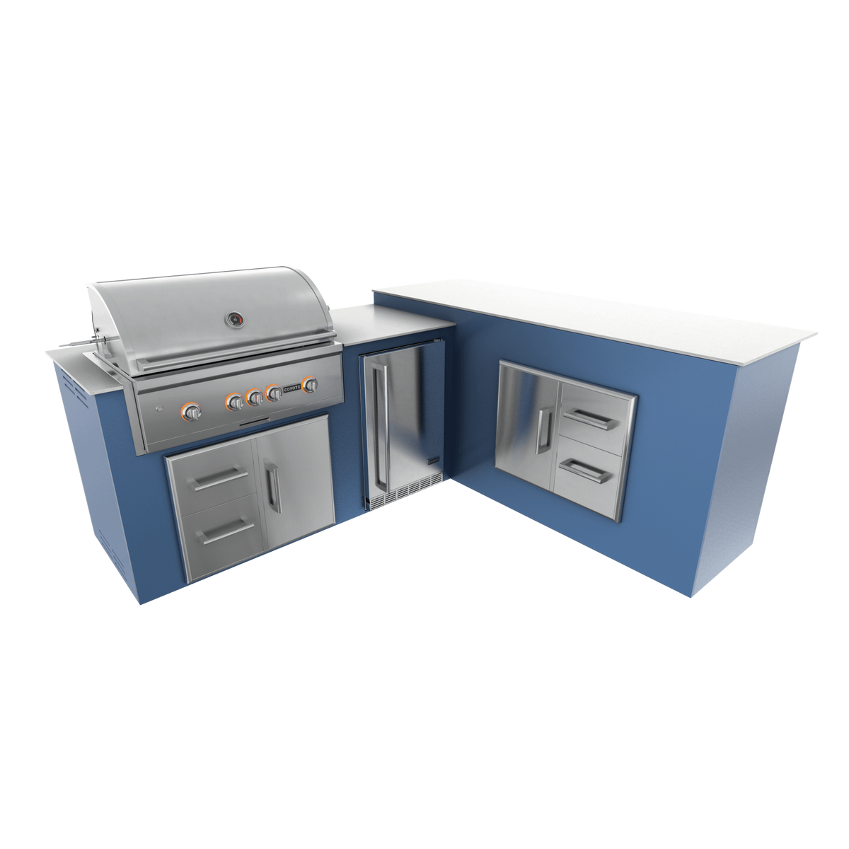 Navy Marine, Drawer Door Storage - Right, 36" Coyote S Series Grill - Liquid Propane, 36" Coyote S Series Grill - Natural Gas