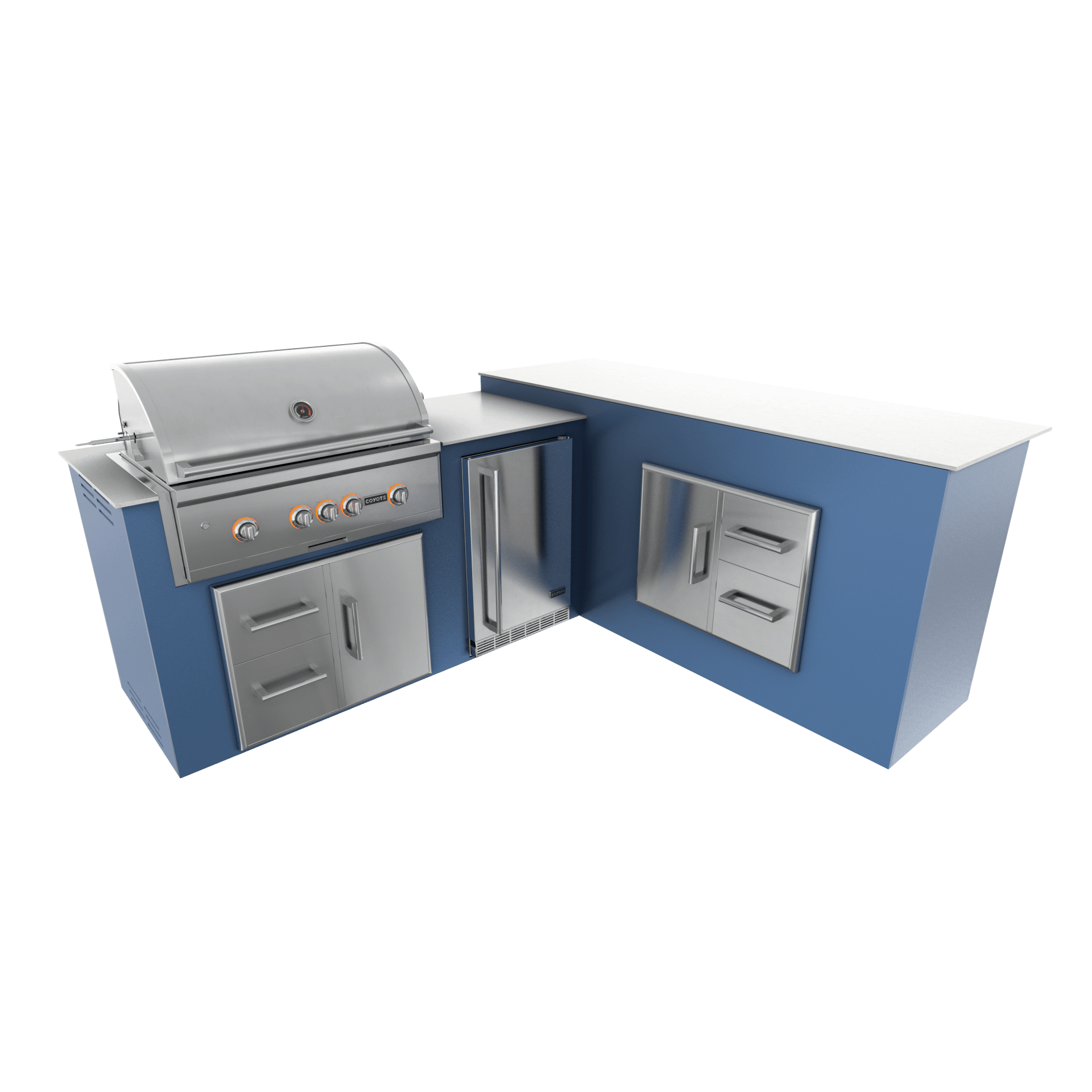 Navy Marine, Drawer Door Storage - Right, 36" Coyote S Series Grill - Liquid Propane, 36" Coyote S Series Grill - Natural Gas