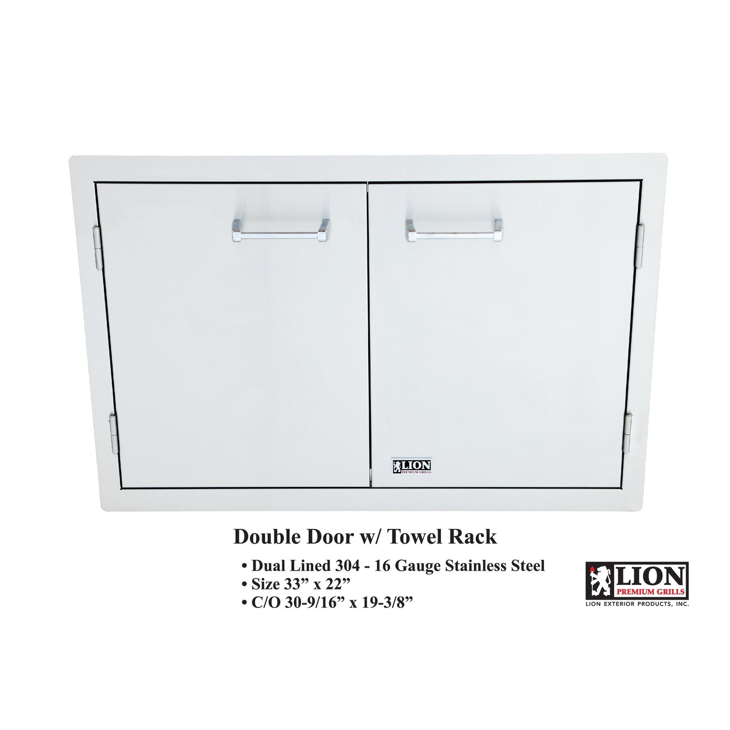Double Door with Towel Rack