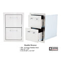 Lion Premium Grills Double Drawers
