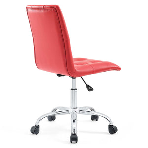 ModwayModway Prim Armless Mid Back Office Chair EEI-1533 EEI-1533-RED- BetterPatio.com