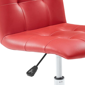 ModwayModway Prim Armless Mid Back Office Chair EEI-1533 EEI-1533-RED- BetterPatio.com