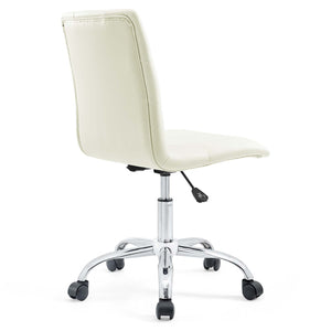 ModwayModway Prim Armless Mid Back Office Chair EEI-1533 EEI-1533-WHI- BetterPatio.com