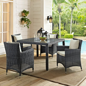 Modway Summon 47" Square Outdoor Patio Dining Table EEI-1936 - BetterPatio.com