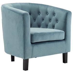 ModwayModway Prospect Performance Velvet Armchair EEI-2613 EEI-2613-SEA- BetterPatio.com