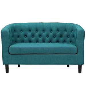 ModwayModway Prospect Upholstered Fabric Loveseat EEI-2614 EEI-2614-TEA- BetterPatio.com