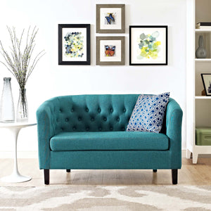 ModwayModway Prospect Upholstered Fabric Loveseat EEI-2614 EEI-2614-TEA- BetterPatio.com