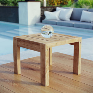 Modway Upland Outdoor Patio Wood Side Table EEI-2709 - BetterPatio.com