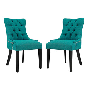 ModwayModway Regent Dining Side Chair Fabric Set of 2 EEI-2743 EEI-2743-TEA-SET- BetterPatio.com