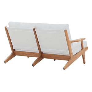 Modway Saratoga Outdoor Patio Teak Loveseat EEI-2932 - BetterPatio.com