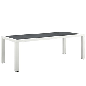 Modway Stance 90.5" Outdoor Patio Aluminum Dining Table EEI-3052 - BetterPatio.com