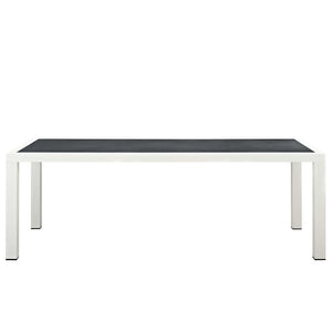 Modway Stance 90.5" Outdoor Patio Aluminum Dining Table EEI-3052 - BetterPatio.com
