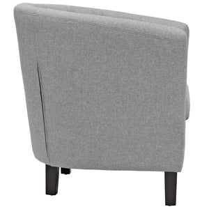 ModwayModway Prospect 2 Piece Upholstered Fabric Loveseat and Armchair Set EEI-3148 EEI-3148-LGR-SET- BetterPatio.com