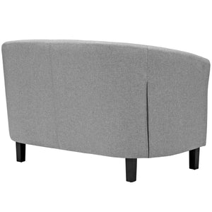 ModwayModway Prospect 2 Piece Upholstered Fabric Loveseat and Armchair Set EEI-3148 EEI-3148-LGR-SET- BetterPatio.com